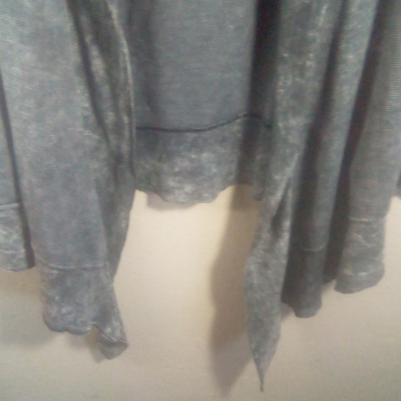 One World Acid Wash Bling Thermal Open Cardigan - Picture 4 of 16